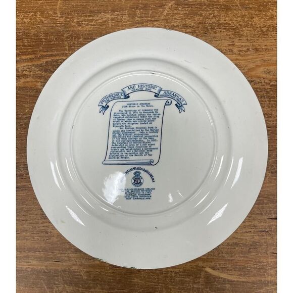 Jon Roth Historical Souvenir Plate of Arkansas. - Picture 5 of 6